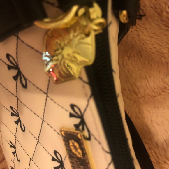 New with tag RARE  Betsy Johnson luv Betsy Pink Bow Amor small tote - Picture 6 of 8